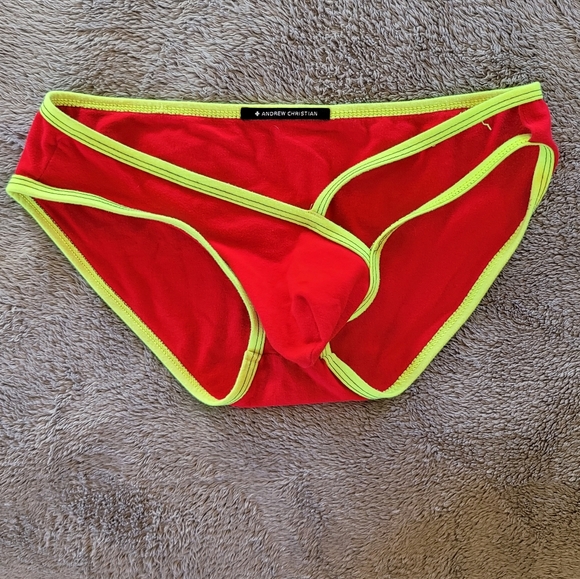 andrew christian brief, red (m)